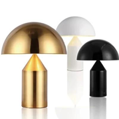 New Style Mushroom Cloud Design Golden Black Table Lamp Light