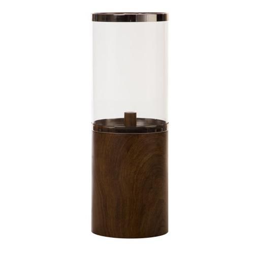 Opal Acrylic Lamp Shade and Wood Lamp Body Table Lamp.