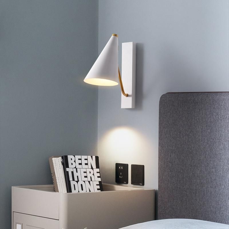 Simple Industrial Style Pure Color Series Bedroom Lamp Bedside Wall Lamp