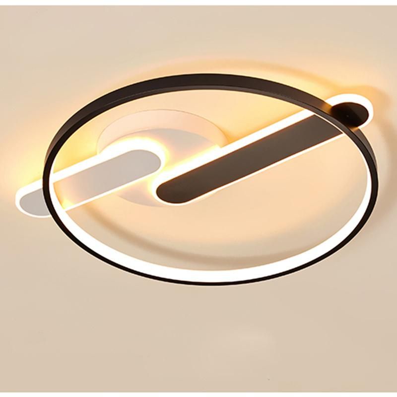 Simple Modern Ceiling Light Bedroom Lamp Personality Creative Circle Study Lamp