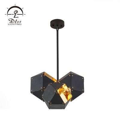 Black&Gold Cubic Modern Chandelier for Decoration Pendant Light