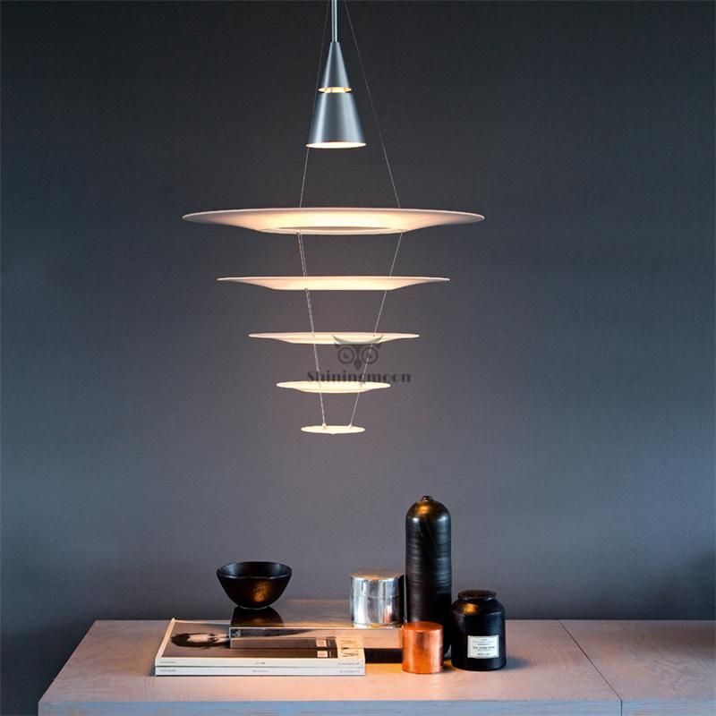 Modern Designer Pendant Lamp Creative Alloy Multi-Layer Pendant Lamp Living Room Kitchen Suspension Lights (WH-AP-133)
