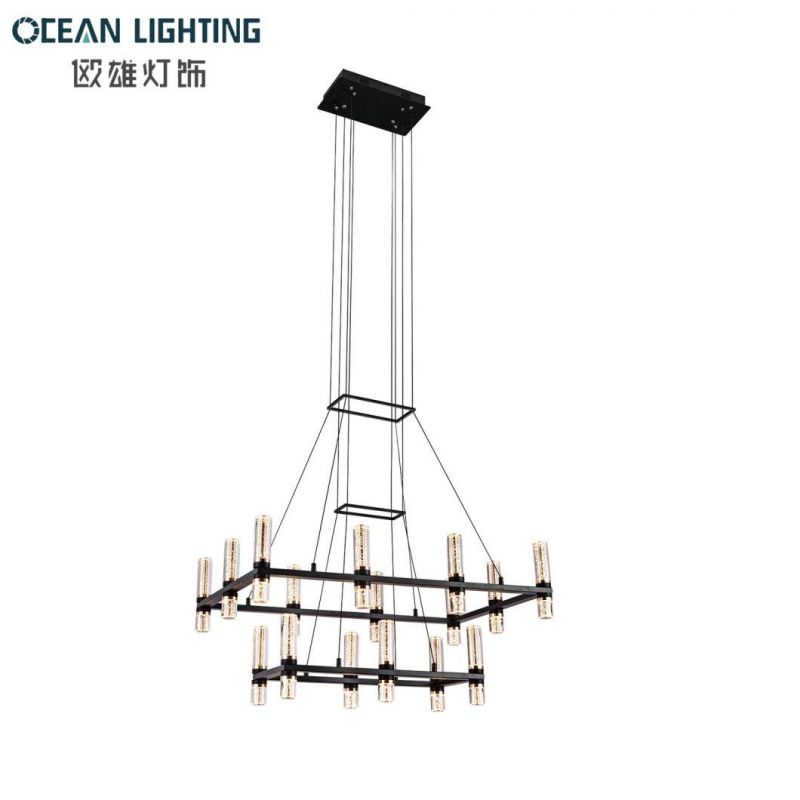 Modern Indoor Crystal Lighting 90W Round 16 Heads LED Chandelier