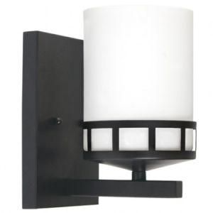 Hotel Guest Room Wall Lamp with Frosted Glass Shade
