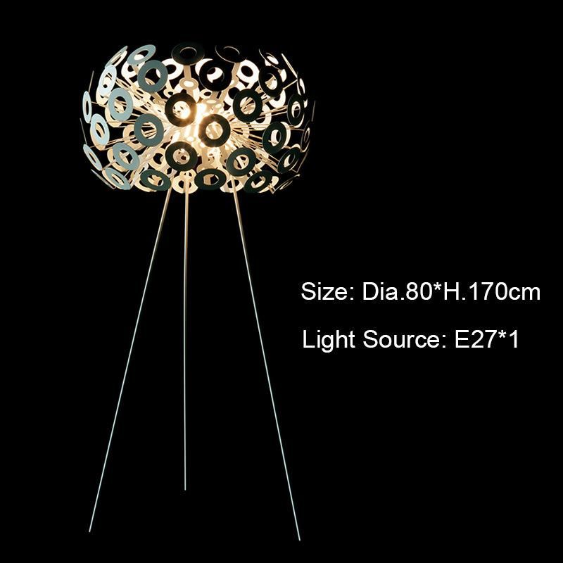 Modern Personality Floor Lights White Living Room Bedroom Study Dandelion Floor Lamp (WH-MFL-155)
