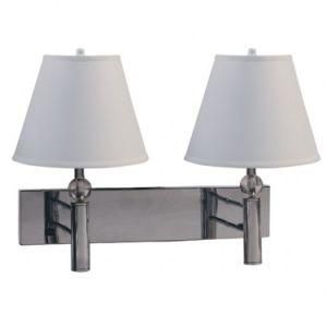 Parchment Hardback Shade Double Wall Lamp for Hotel Decor