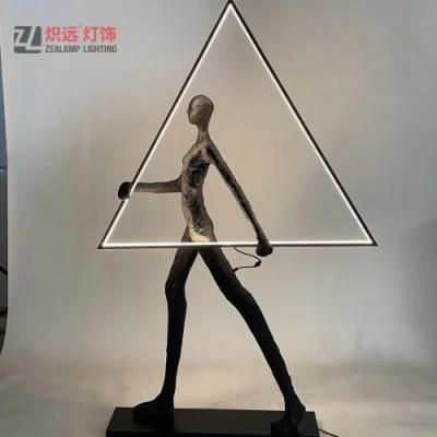 Art Decorative Style Lamp Sculpture Standing Light for Residence