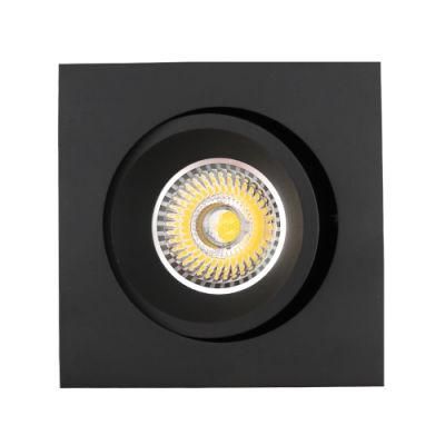 Black Tilt Downlight Fitting Fixture Ceiling Lamp LED Holder for MR16 GU10 (LT2205B)