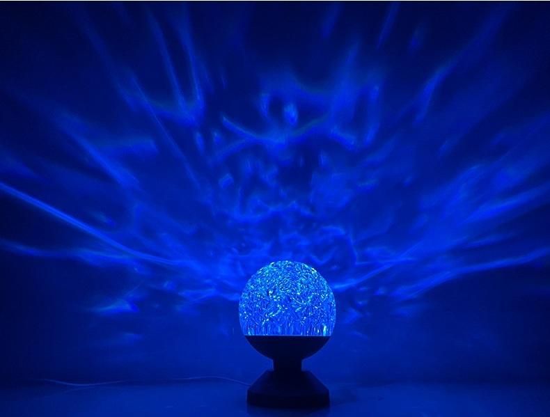 Red Romantic LED Spherical Atmosphere Small Night Light Net Red LED Acrylic RGB Colorful Atmosphere Crystal Table Lamp