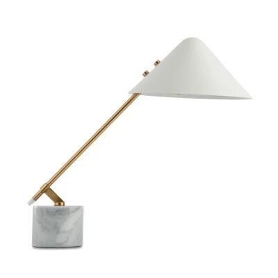 Postmodern Minimalist Study Marble Table Lamp Creative Nordic Living Room Bedroom Bedside Desk Eye Protection Reading Table Lamp