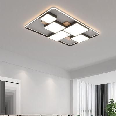 Living Room Lamp Geometry LED Bedroom Lamp Warm Simple Modern Dining Room Ceiling Light