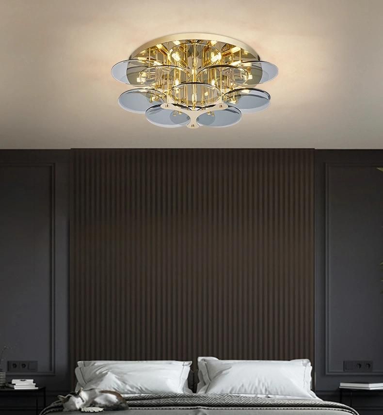 Modern Glass Industrial Retro Household Lamp Living Room Chandelier Ceiling Lights (WH-CA-81)