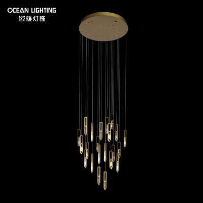 Indoor Lighting Warm 3000K Metal Crystal 22*3W Chandelier Luxury