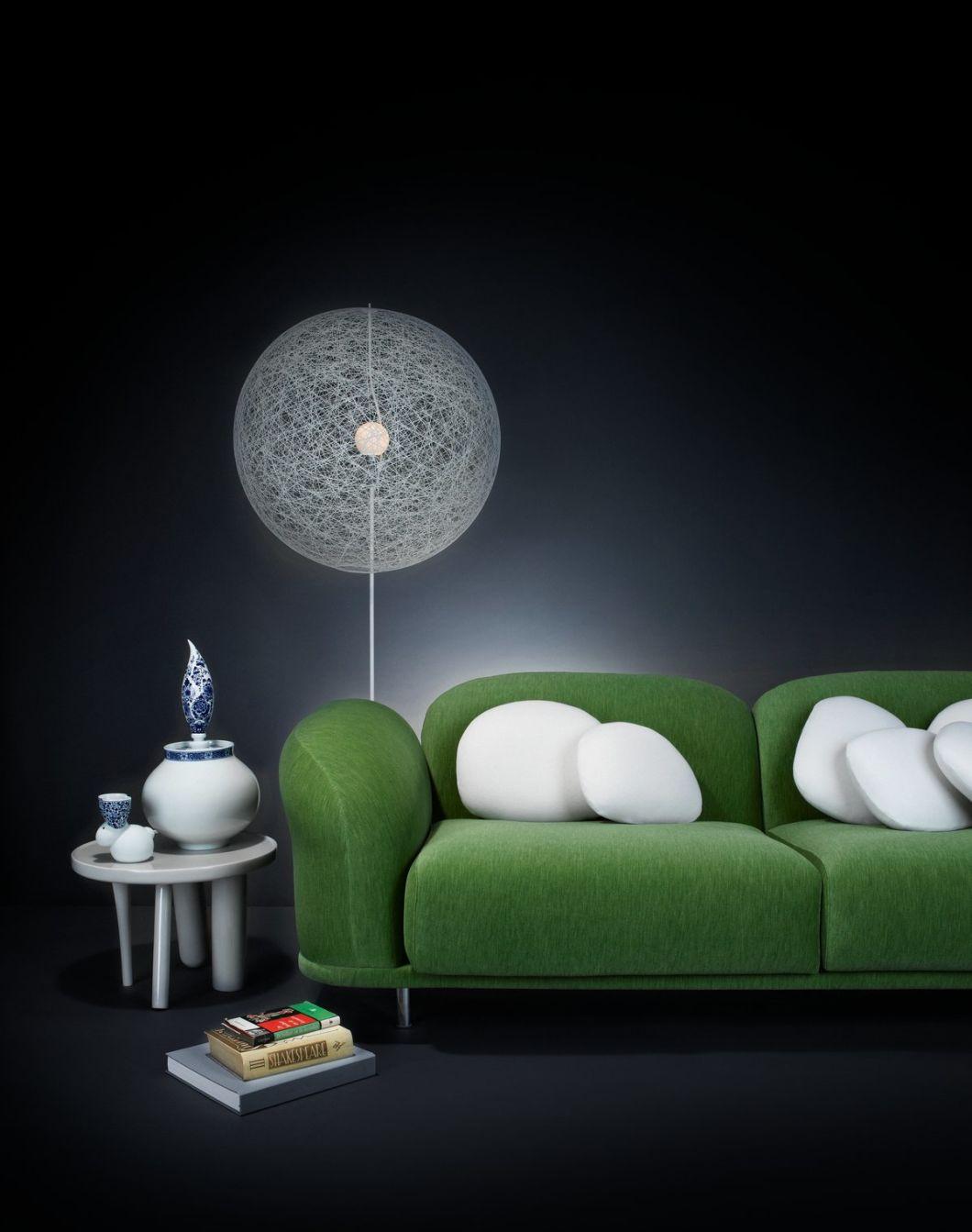 European Nordic Simple Colorful Round Hanging Lamp Dining Room Decorative Handmade Industrial Style Creative Sphere Chandelier Coffee Shop Bar