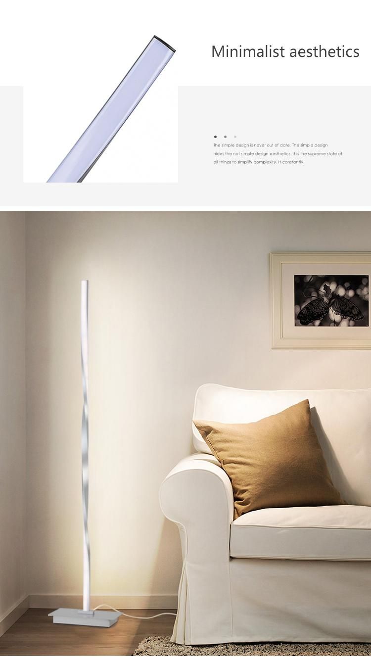 New Design Nordic Interior Lighting Corner Stand Modern Curved LED Floor Lamp