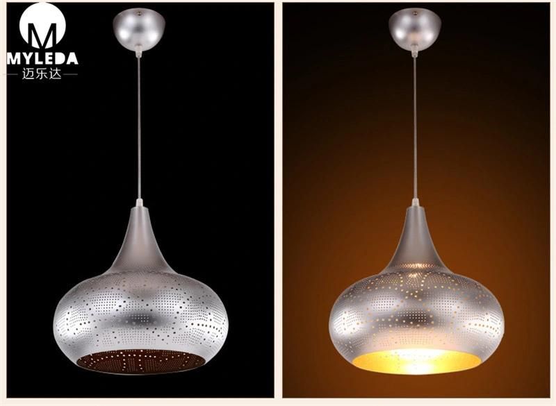 Vintage American Wrought Iron Mesh Chandelier Pendant Lighting