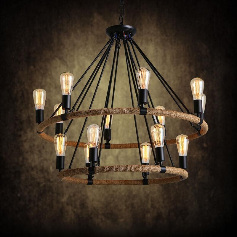 Industrial Style Chandelier Restaurant Multi-Head Chandelier Pendant Lamp