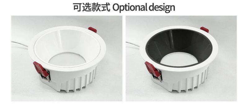 High Lumen 9W 10W 15W 20W Recessed LED Downlight