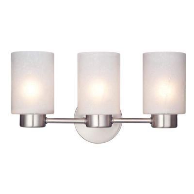 Jlw-37706 Three-Light Interior Wall Fixture with Frosted Seeded Glass