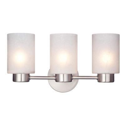 Jlw-37706 Three-Light Interior Wall Fixture with Frosted Seeded Glass