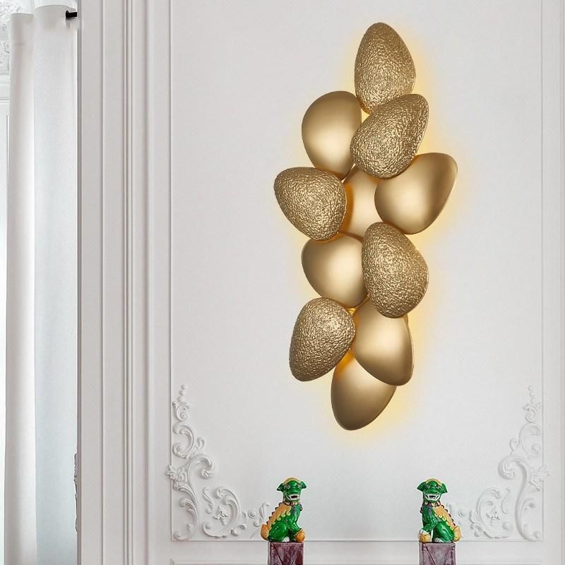 Creative Wall Lamp Designer Postmodern Background Bedroom Bedside Luxury Wall Light (WH-OR-76)