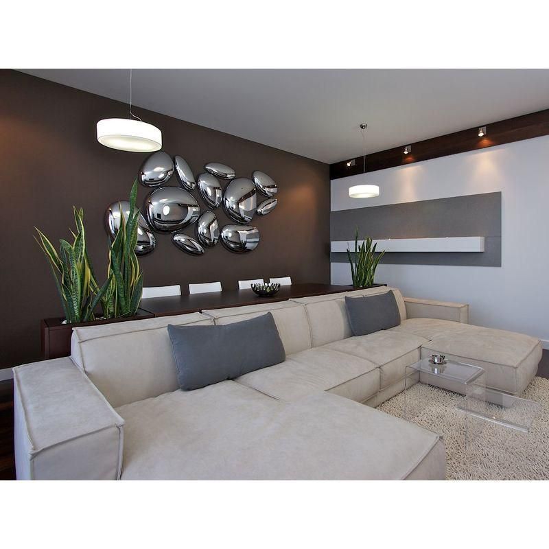 Skydro Electrified Ceiling Light Silver Lamp LED Glass Ceiling Lights Luxury Metal Mercury Ceiling Lamp (WH-MA-193)