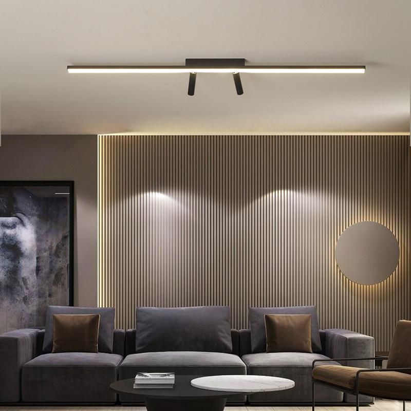 Long Linear Shape Ceiling Lamp Pendant Lamp Chandelier Living Room Lamp