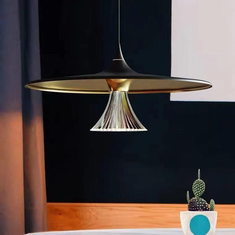 Aluminum Black Metal Hanging Lamp in Bedroom Home Decoration