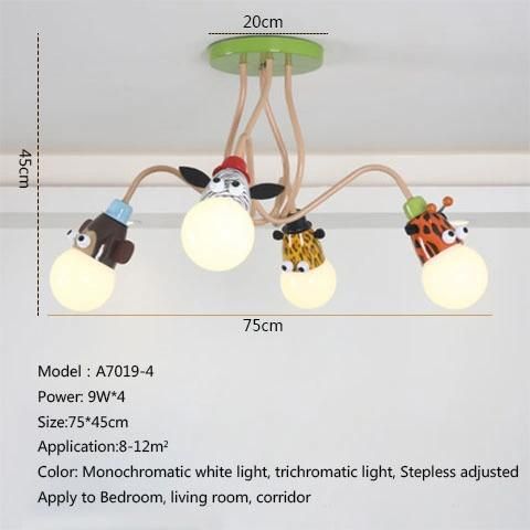 LED Cartoon Children Room Lamp Bedroom Ceiling Lamp Boy Girl Princess Chandelier (WH-MA-146)