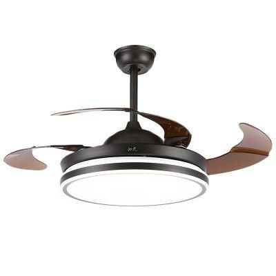 Nordic Minimalist Indoor Lighting Bedroom with Remote Control LED Ceiling Fan