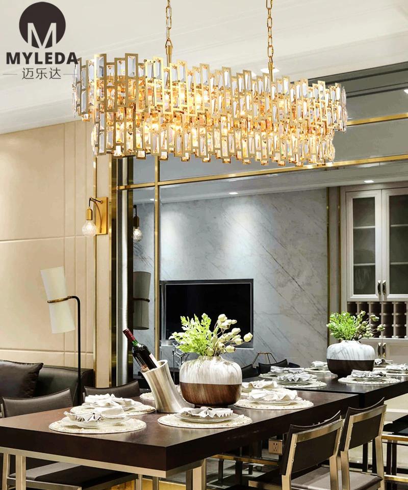 Hot Sale Modern Chandelier Interior Lighting Crystal Pendant Lamp
