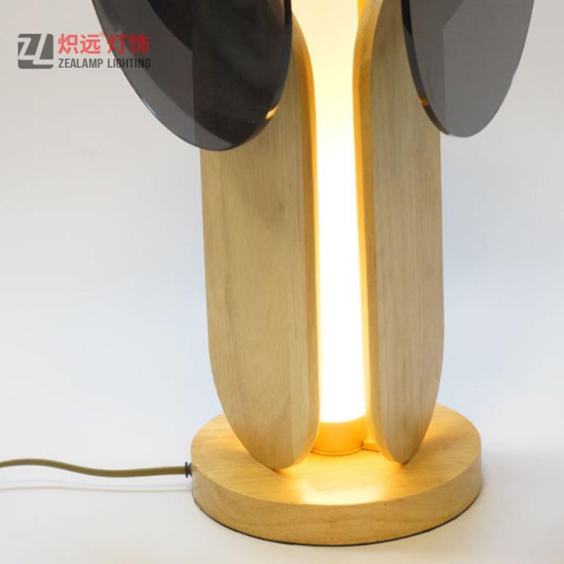 Modern Wood Table Lamp Interior Hotel Desk Light for Decoration
