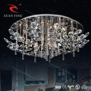 Beautiful Design Rain Shape G4 Crystal Ceiling Lamp with CE/RoHS (Mx20262-18)