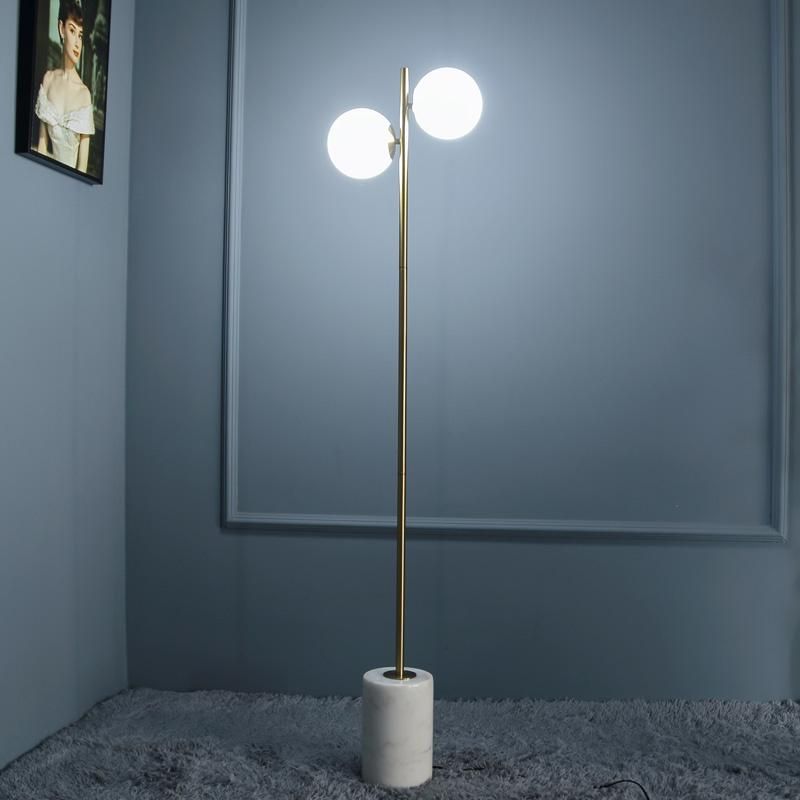 Nordic LED Floor Lamp Corner LED Floor Light Marble Bedroom Lamp Minimalist Light (WH-MFL-72)