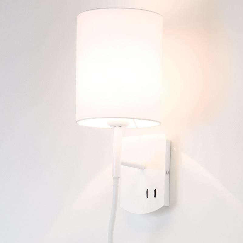 Bedside Reading Lamp Bedroom Wall Lamp Simple Modern Warm Hotel Personality Light