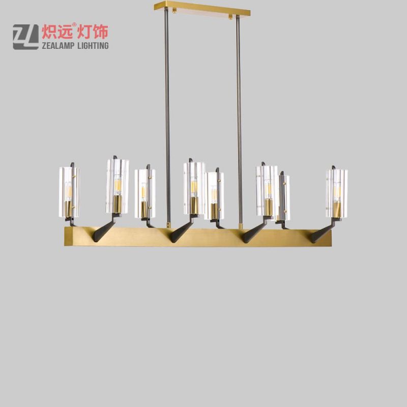 Modern Brush Champagne Gold Stainless Steel Pendant Lighting