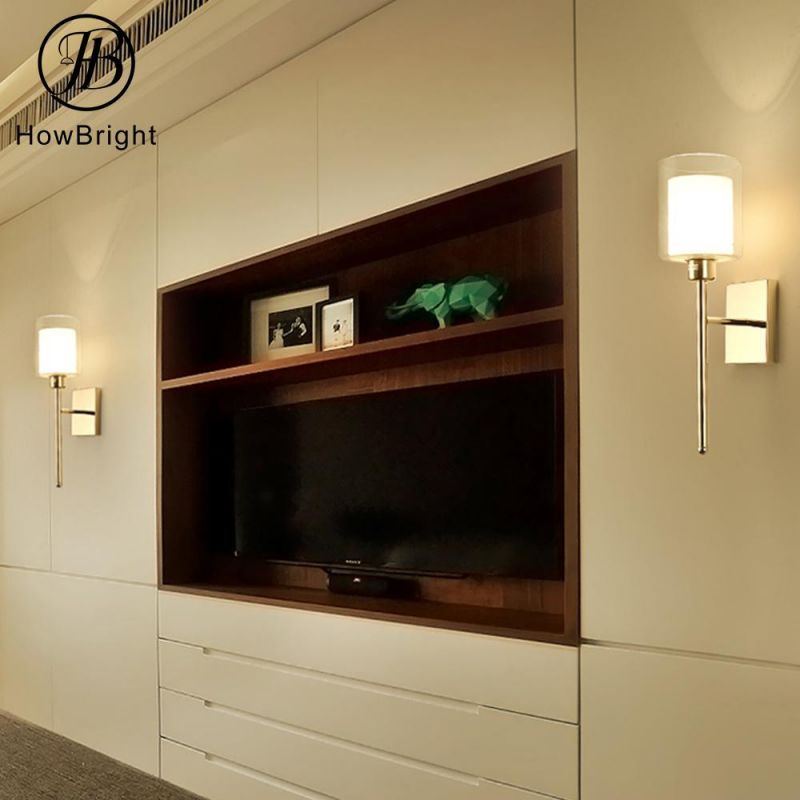 How Bright Morden Hotel Bedroom Bed Light 3W LED Reading Touch Wall Lamp Bedside Wall Light
