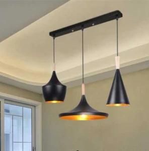Exquisite Indoor Wooden Iron Pendant Lamp