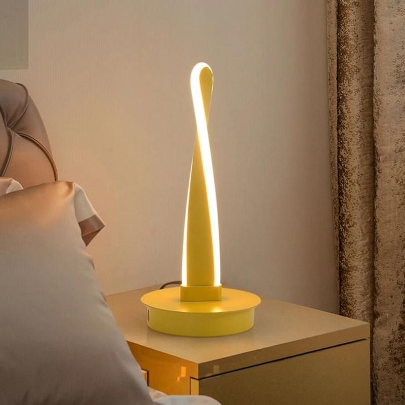 Spiral Creative Design Table Lamp Bedside Lamp Nightstand Light Reading