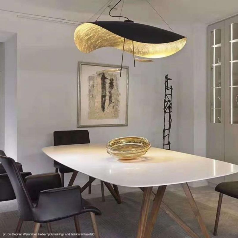 Postmodern Industrial Pendant Lamp Curved Surface LED Flying Light Decor Living Room Kitchen Pendant Light (WH-AP-239)