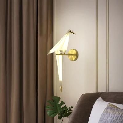 Nordic Bedroom Bedside Wall Lamp Designer Creative Living Room Corridor Wall Lamp Modern Art Personality Bird Wall Lamp