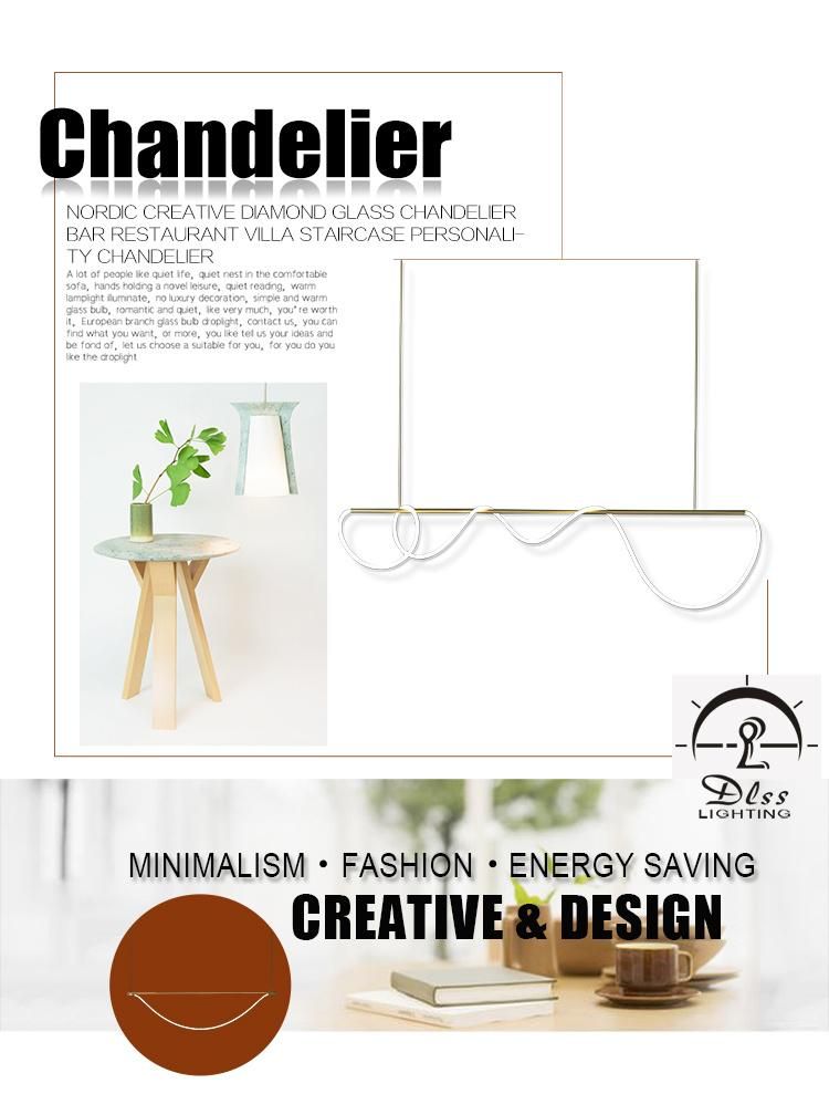 Simple Chandelier Lamp Pendant Light LED Holder