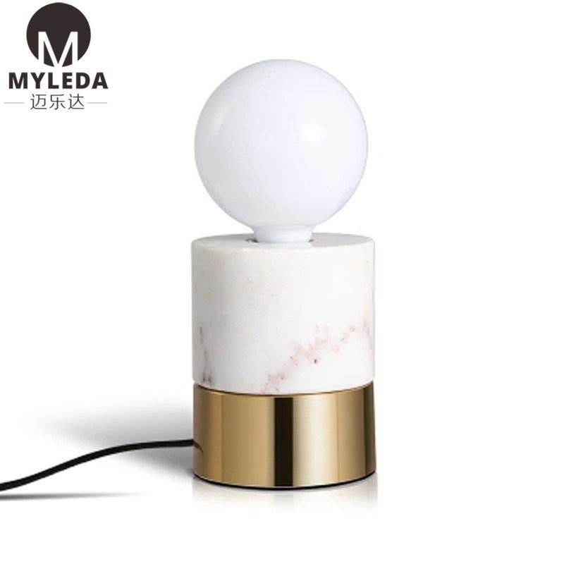 Hotel Bedroom Bedside Decorative Marble Table Lamp