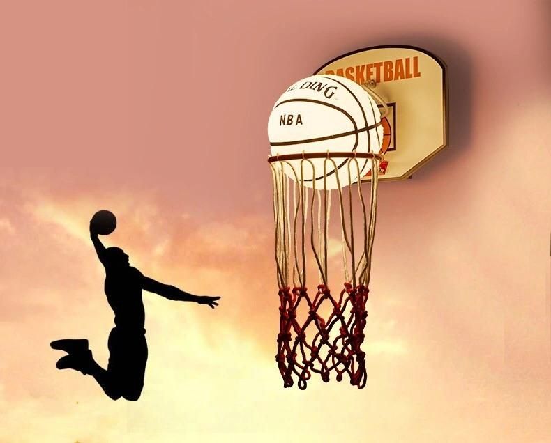 Children′s Wall Lamp Cute Cartoon Creative Basketball Bedside Lamp Bedroom Modern Fashion Room Boy Theme Park Lamp