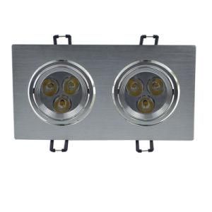 Shop Silver Adjustable 6W Grille LED Down Light