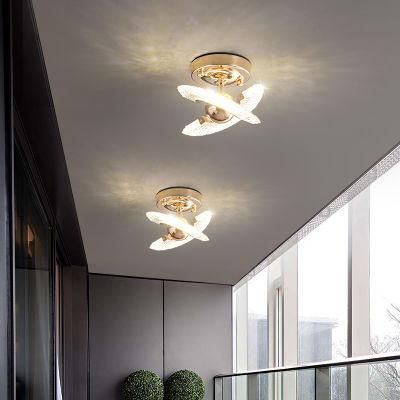Nordic Modern LED Lighting Hotel Restaurant Crystal Ceiling Light