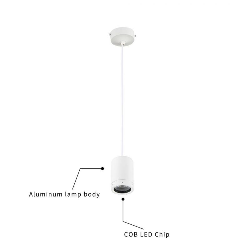 Modern White Black Minimalist Ring Chandelier Ceiling Light Modern Hanging LED Pendant Light for Hotel Kitchen Restaurant