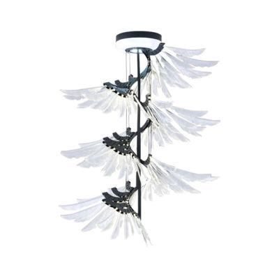Artistic Wings Acrylic Chandelier Lamp for Room Hotel