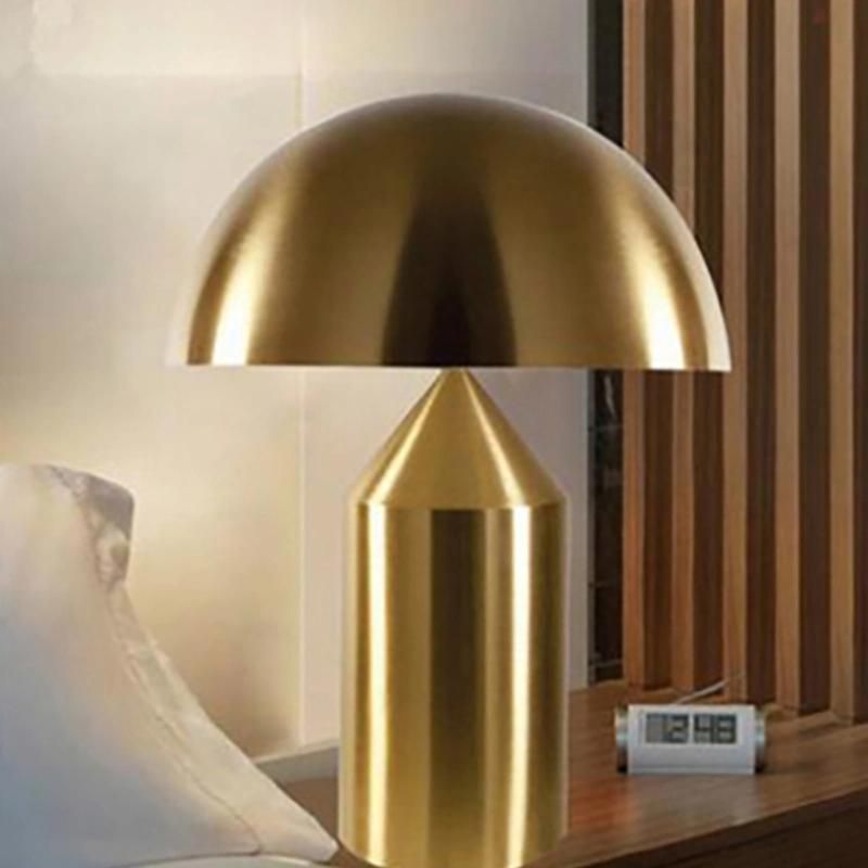 New Style Mushroom Cloud Design Golden Black Table Lamp Light