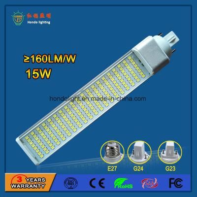 3 Years Warranty 15W G24 LED Pl Light